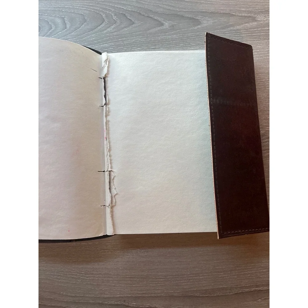 Embossed Horse Leather Journal Diary‎ Sketchbook with Brass Clasp Western Rodeo